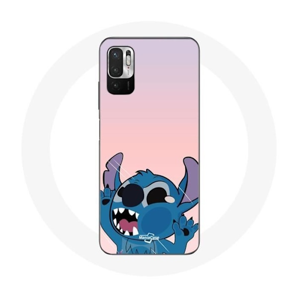 Coque - Xiaomi - Redmi Note 10 5G - Mjuk - Stitch - Rosa Rosa
