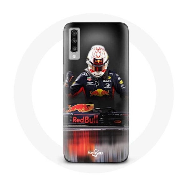 Coque - maniacase - Samsung Galaxy A50 - Formule 1 Max Verstappen - Flexibel - Svart Svart