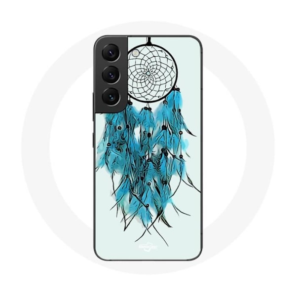 Coque för Samsung Galaxy S21 FE Drömfångare Blått Bakgrund Vitt