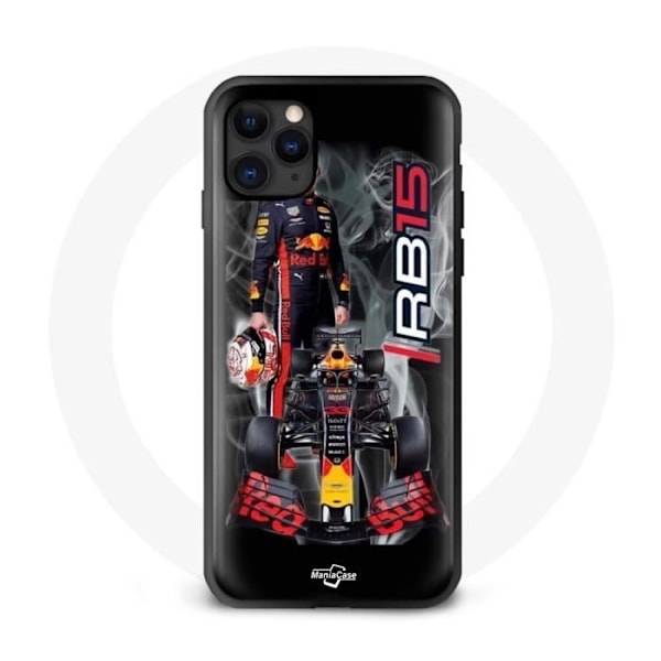 Coque iPhone 12 - Red Bull - Verstappen - Mjuk - Svart - Formel 1