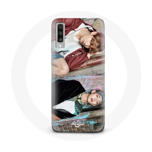 Coque för Samsung Galaxy A50 BTS Kim Taehyung och Jungkook Taekook Teaser Not Today You Never Walk Alone