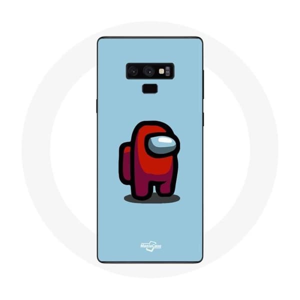 Cover til Samsung Galaxy Note 9 Among Us videospil Blå baggrund