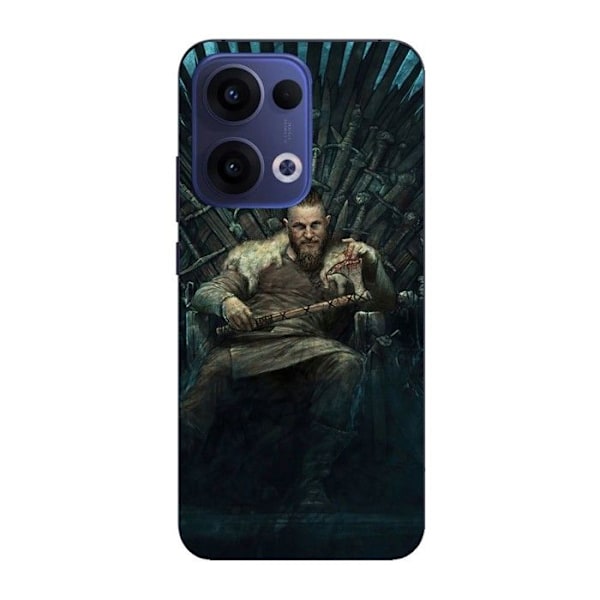 Coque Maniacase För Oppo Reno 13 5g vikings ragnar lothbrok järntronen game of thrones Svart
