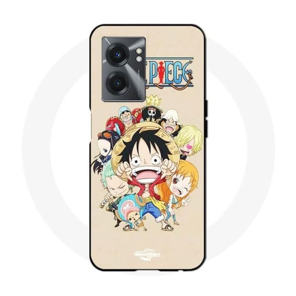 Coque - Realme - V23 - Anime - One Piece Straw Hat Crew - Blød