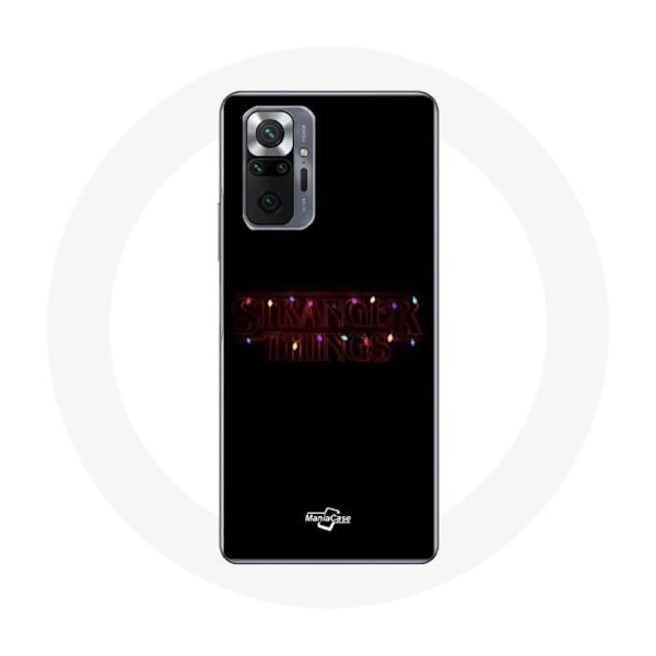 Coque för Xiaomi Redmi Note 10 Pro Stranger Things Affisch Logotyp God Jul