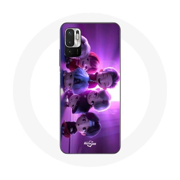 Coque för Xiaomi Redmi Note 10 5G BTS TinyTAN Animation Affisch RM Jin Suga J-Hope Jimin V Och Jungkook Mic Drop