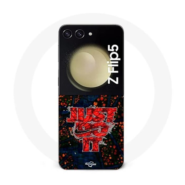 Coque Samsung Galaxy Z Flip5 nike just do it röd