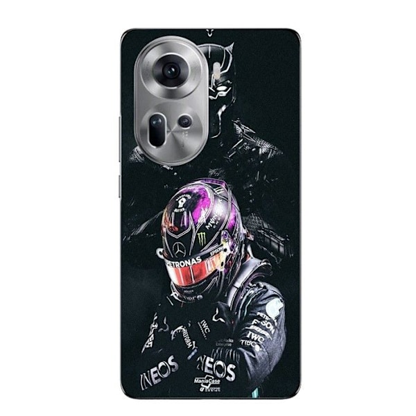 Coque - Maniacase - Oppo Reno 11 5G - Svart - Mjuk - Black Panther