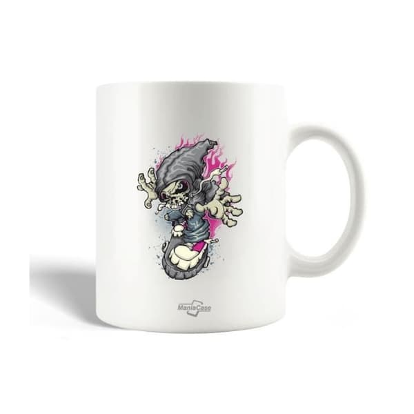 Mugg i keramik - MANIACASE - Graffiti - 30cl - Diskmaskinvänlig - Vit