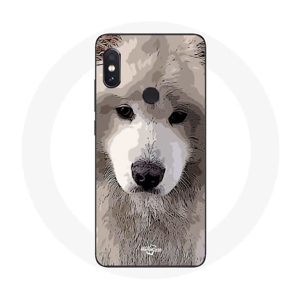 Xiaomi Redmi Note 5 AI Dual Camera Samoyedi Harmaa Koira-kotelo