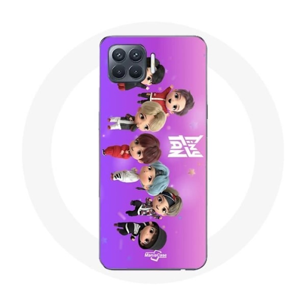 Coque för Oppo A93 BTS TinyTAN Animation Affisch RM Jin Suga J-Hope Jimin Jungkook Och V Mic Drop Dans