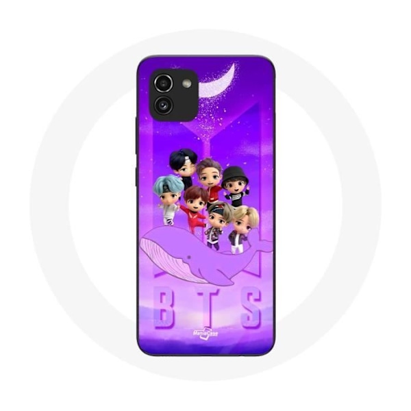Coque för Samsung Galaxy A03 BTS TinyTAN Animation Affisch RM Jin Suga J-Hope Jimin Jungkook Och V Zero O’Clock