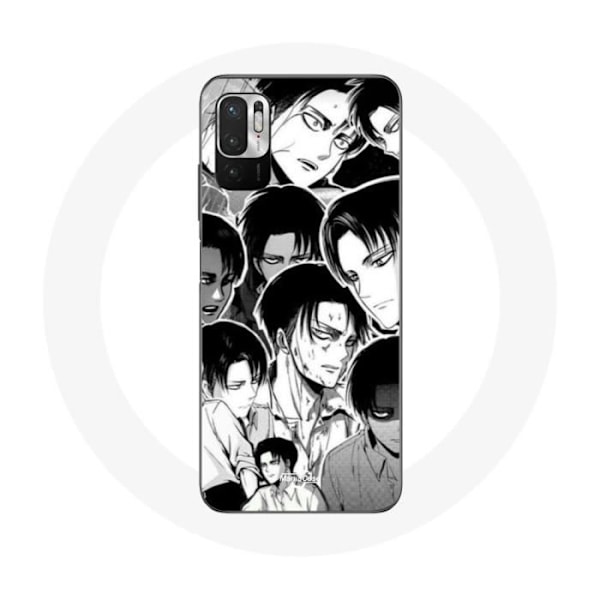 Coque för Xiaomi Redmi Note 10 5G Attack on Titan Manga Levi Ackerman