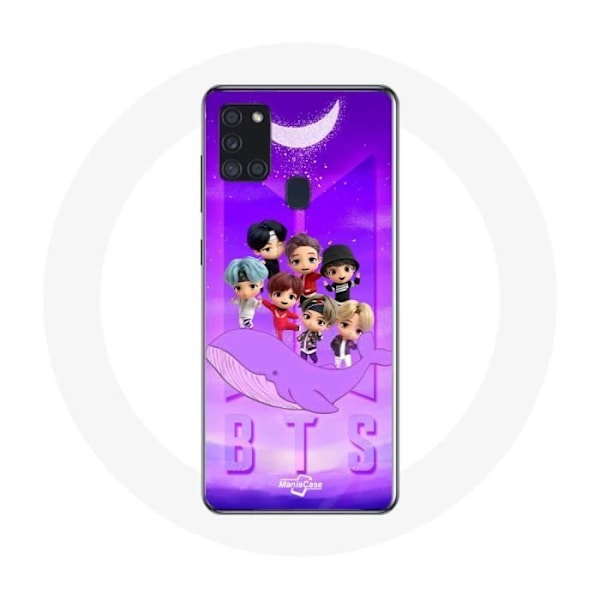 Coque för Samsung Galaxy A21S BTS TinyTAN Animation Affisch RM Jin Suga J-Hope Jimin Jungkook Och V Zero O’Clock