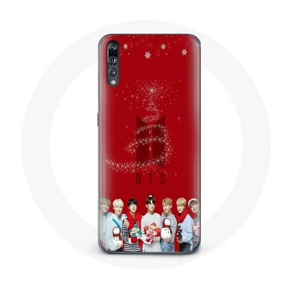 Fodral för Huawei P20 BTS Bangtan Killar Röd Bakgrund Julklapp 2023