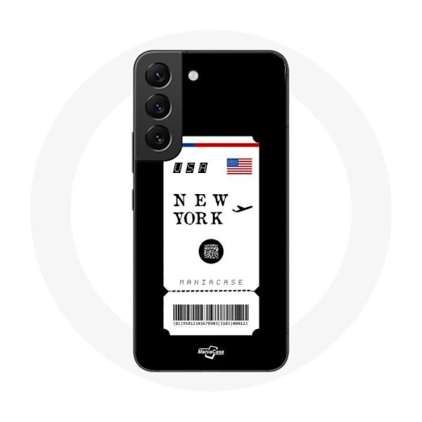 Coque - Samsung - Galaxy S21 FE - Flygbiljett New York - Mjuk - Svart