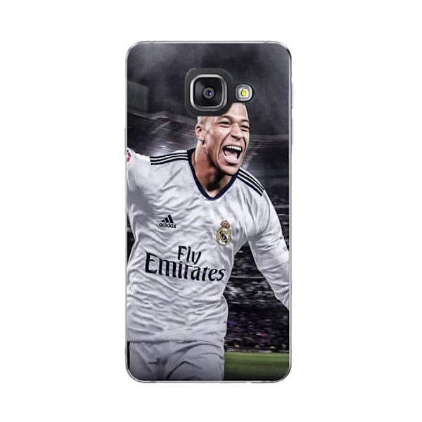 Coque - Maniacase - Samsung Galaxy A3 2016 - Kylian Mbappe - Grå - Mjuk Svart