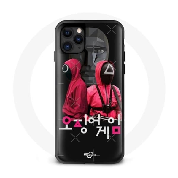 Cover - Maniacase - Iphone 13 mini - Sort - Blød - Squid Game Svart