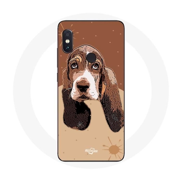 Skyddsfodral för Xiaomi Redmi Note 5 AI Dual Camera Basset Hound hundansikte