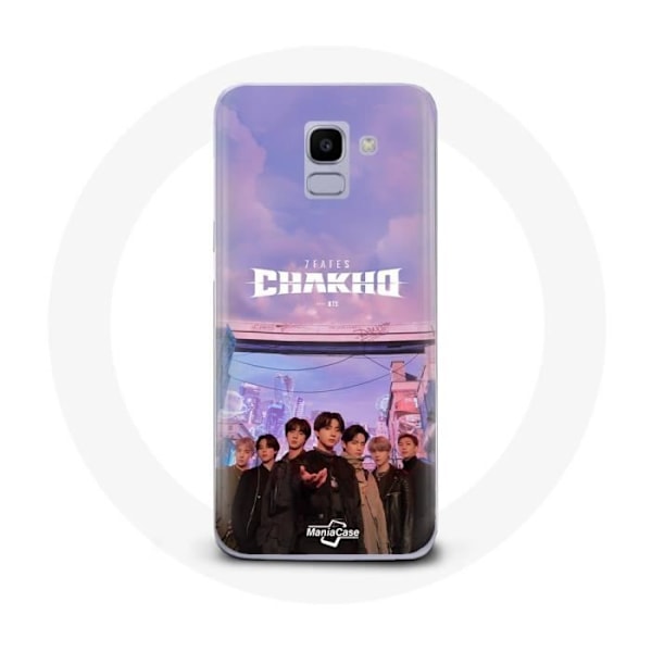 Coque för Samsung Galaxy J6 2018 Bangtan Sonyeondan 7 Fates Chakho med BTS Affisch