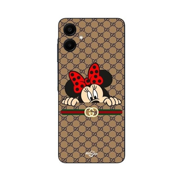 Telefoncase - Minnie Gucci - Galaxy A06 - Silikone - Blød - Sort Svart