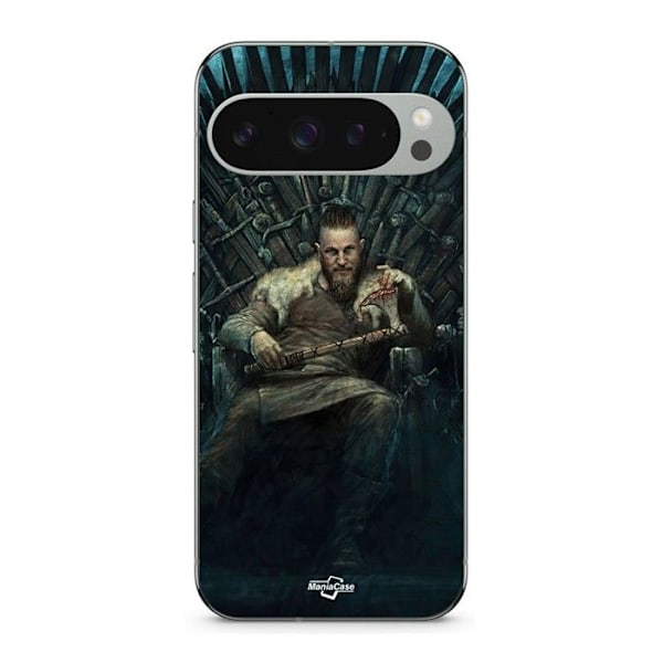 Coque - MANIACASE - Google Pixel 9 Pro - Silikon - Mjuk - Vikings Game of Thrones Svart