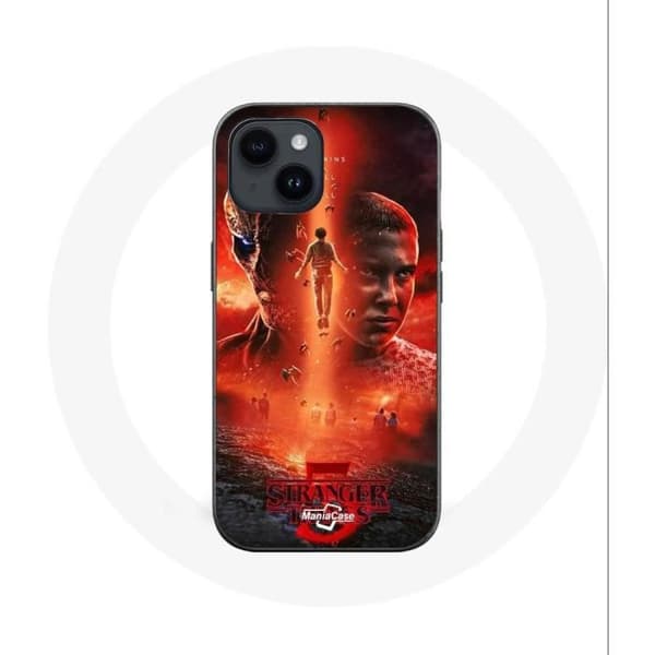 Cover - Maniacase - Iphone 14 Plus - Blød - Sort - Stranger Things Sæson 5