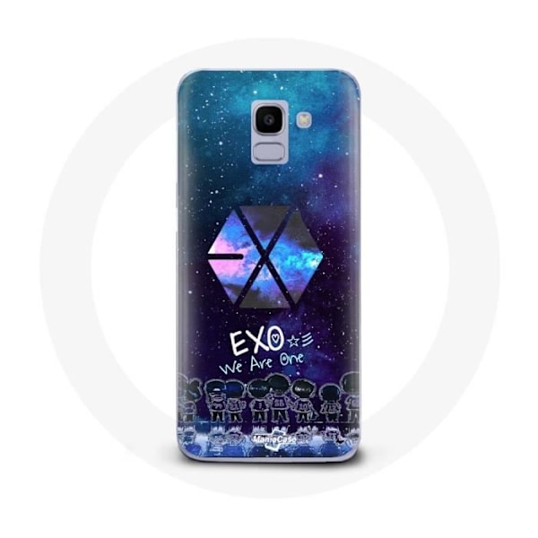 Coque för Samsung Galaxy J6 2018 Exo Grupp K-pop Logotyp vi är ett