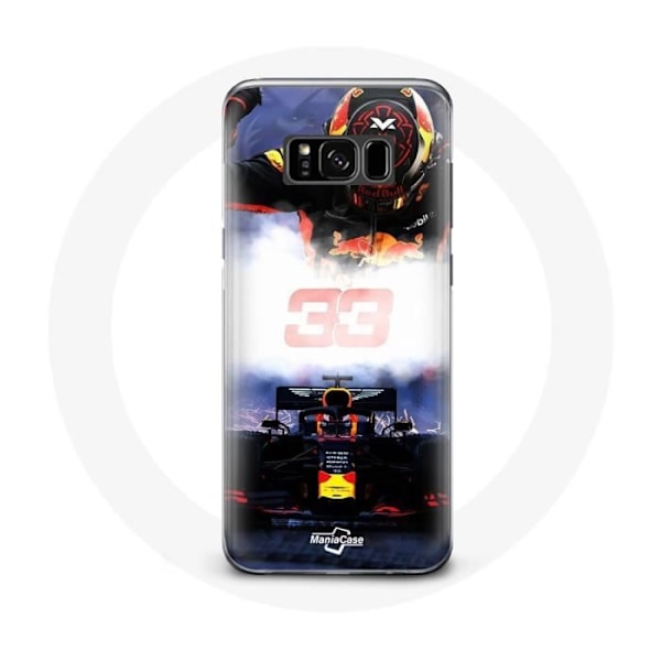 Fodral för Samsung Galaxy S8 plus Formel 1 Max Verstappen F1-förare svart röd och gul