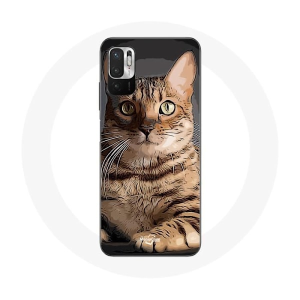 Coque - Xiaomi - Redmi Note 10 5G - Mjuk - Svart - Bengalkatt Ras