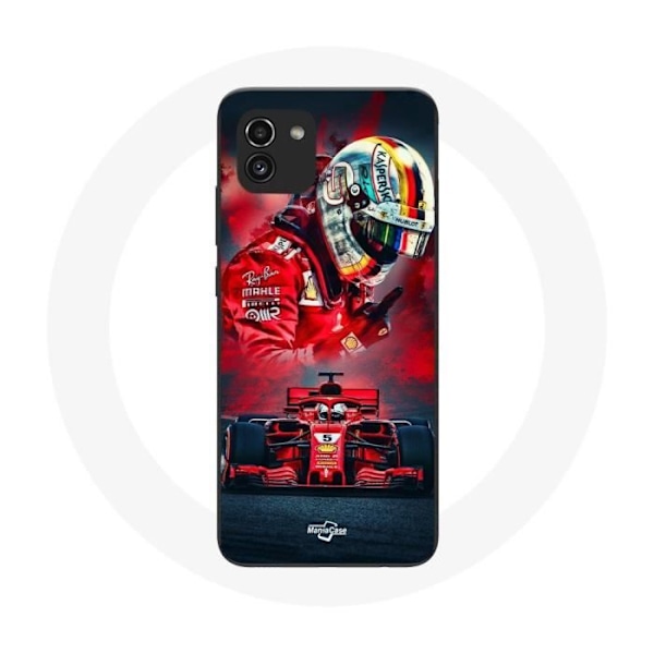 Coque Samsung Galaxy A03 Formel 1 Sebastian Vettel F1-Förare Röd
