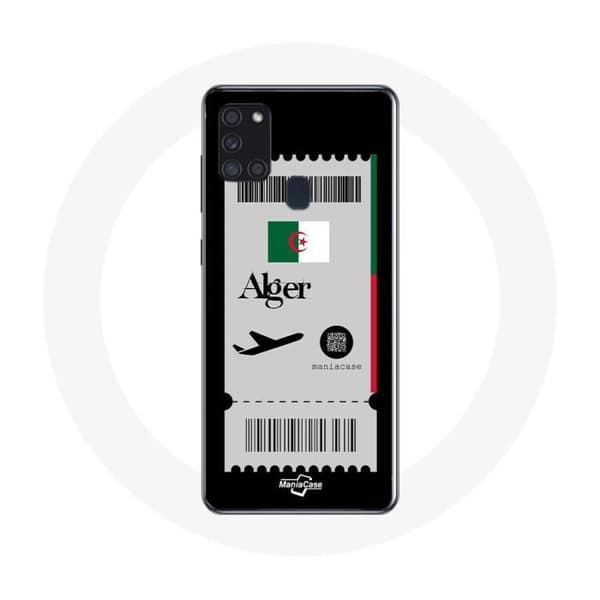 Coque - Samsung - Galaxy A21S - Lentolippu - Pehmeä - Musta