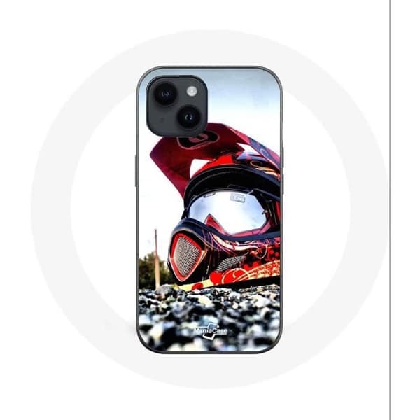 Cover - Maniacase - Iphone 14 Plus - Blød - Sort - MotoCross