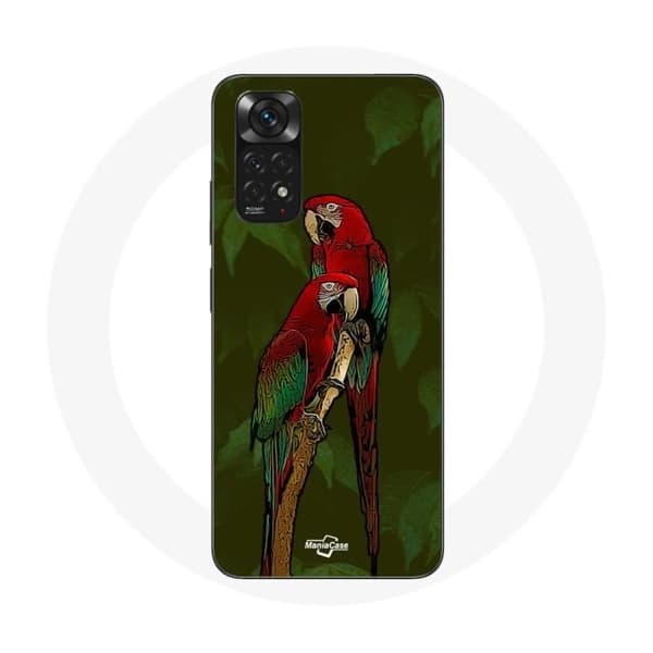 Cover til Xiaomi Redmi Note 11S Pionus Rød Papegøje