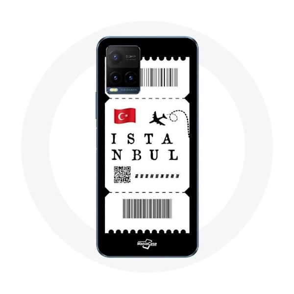 Coque för Vivo Y21s 2021 / Y21 2021 Flygbiljett Istanbul Turkiet
