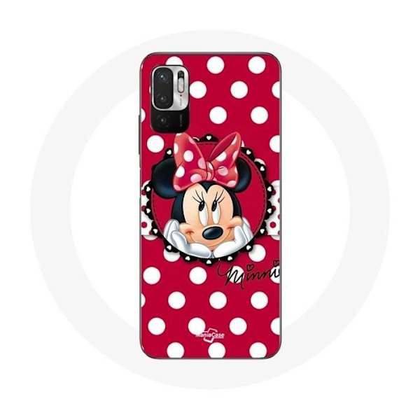 Coque för Xiaomi Redmi Note 10T 5G Minnie Mouse Tecknad Röd