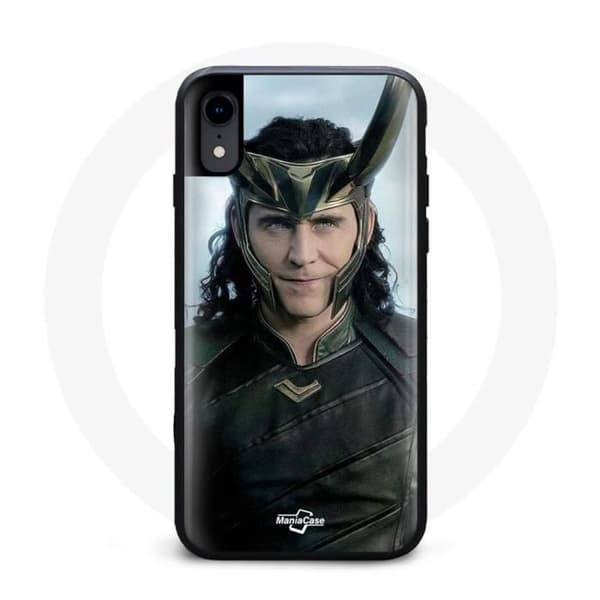 Coque pour Iphone XR Loki Thor Ragnarok avec Casque Saison 1