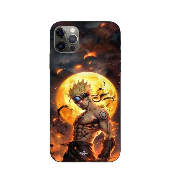 Coque Maniacase för Iphone 13 Pro mörk naruto måne 3D svart