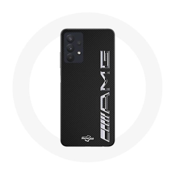 Coque för Samsung Galaxy A32 5G AMG Logotyp Kolfibertextur