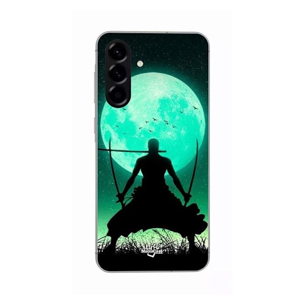 Coque för Samsung Galaxy A36 Roronoa Zoro trippel svärd fullmåne Maniacase Svart