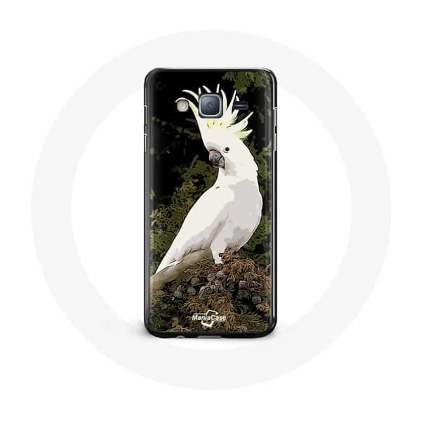 Coque - Kakaduer - Samsung Galaxy J3 2016 - Blød - Hvid - Papegøjer Vit