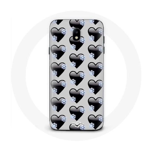 Samsung Galaxy J3 2017 Cover med sorte hjerter