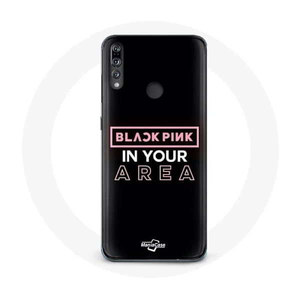Coque för Huawei P30 Lite Blackpink in Your Area Logo Rosafond Svart