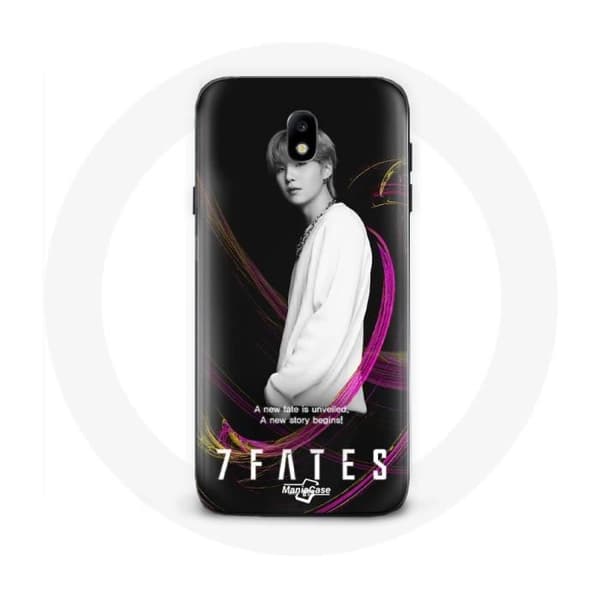 Coque - Maniacase - Samsung Galaxy J7 2017 - Silikone Sort - Fleksibel - BTS Suga Svart