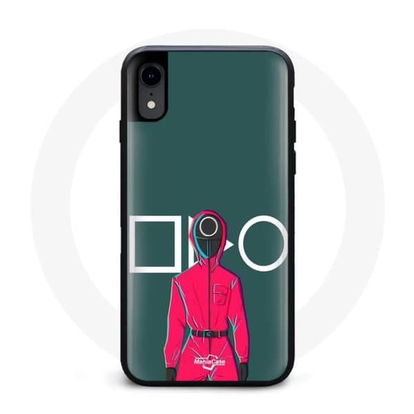 Coque iPhone XS Squid Game play Square