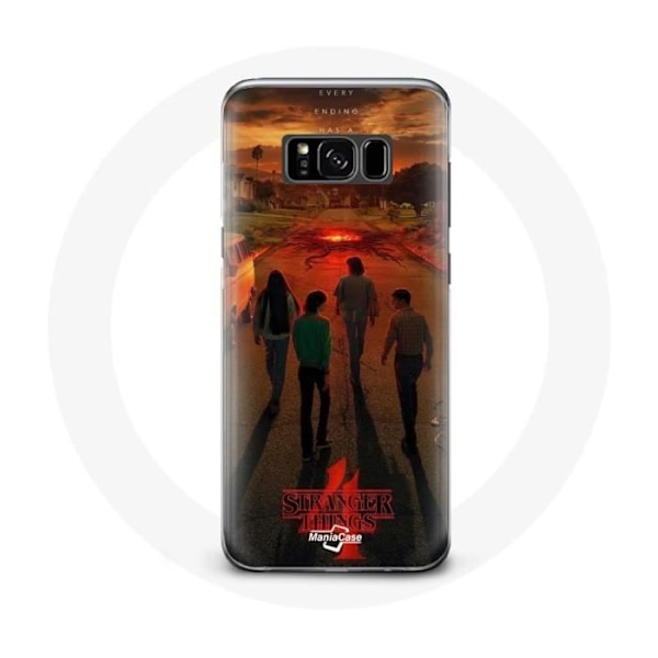 Coque för Samsung Galaxy S8 Plus Stranger Things Säsong 4 Affisch Konst Utrustning av Nya Theo