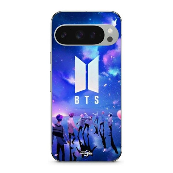Coque - MANIACASE - Google Pixel 9 Pro XL - Mjuk - Svart - BTS gruppsymbol armé Svart