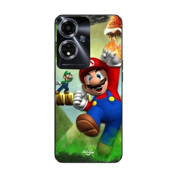 Coque - MANIACASE - Oppo A59 5G - Sort - Super Mario Bros - Blød