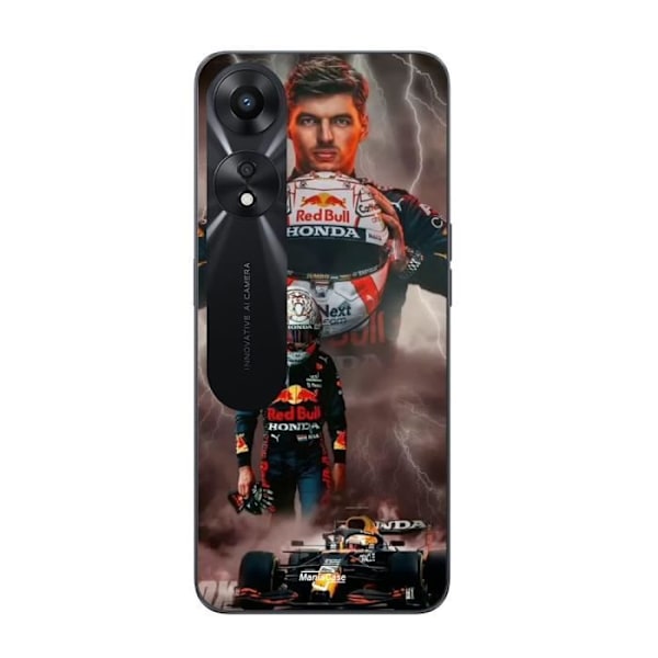 Coque för Oppo A78 5G Verstappen blixt Formel 1 Huvudbonad F1 Maniacase