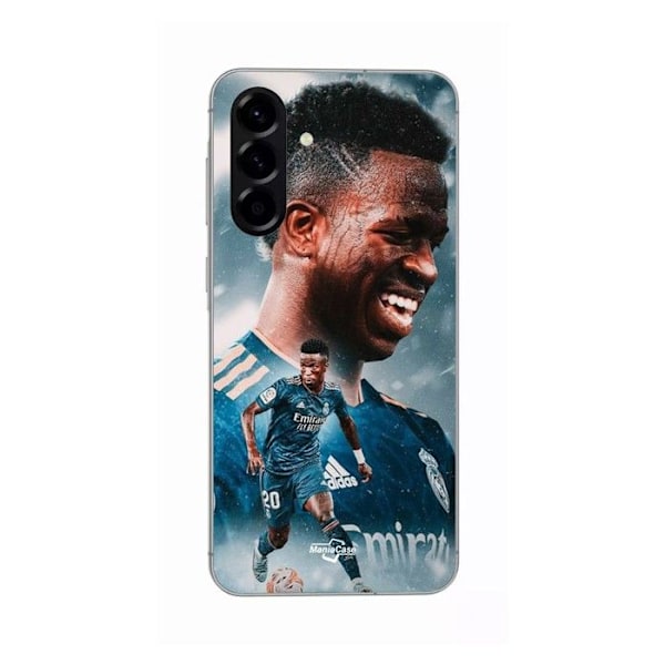 Coque - Maniacase - Samsung Galaxy A56 - Vinicius JR - Blå - Mjuk - Silikon Svart